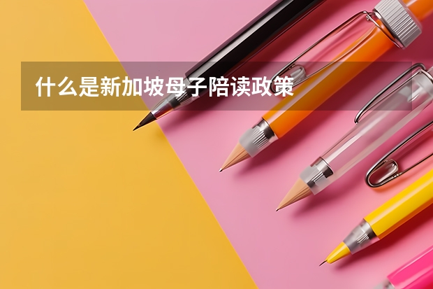 什么是新加坡母子陪读政策
