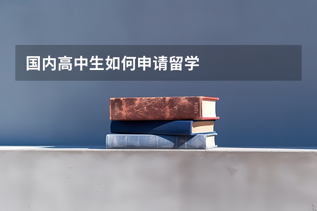 国内高中生如何申请留学