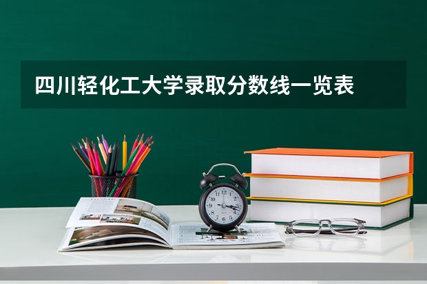 四川轻化工大学录取分数线一览表