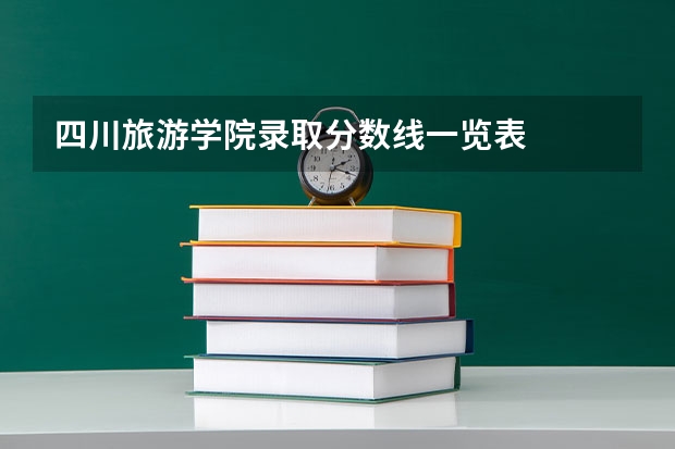 四川旅游学院录取分数线一览表