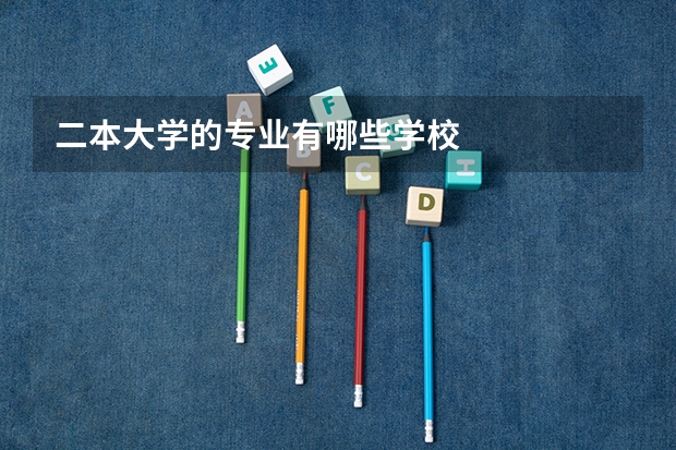 二本大学的专业有哪些学校