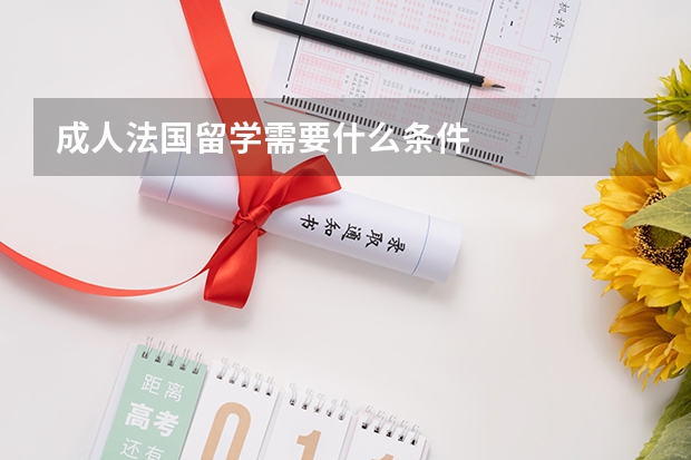 成人法国留学需要什么条件