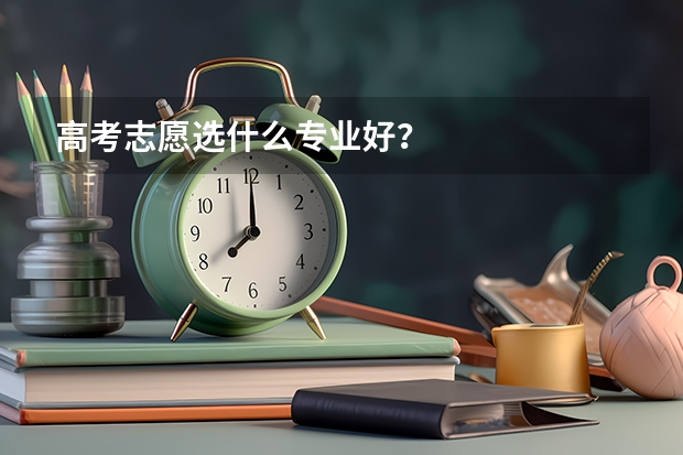 高考志愿选什么专业好？