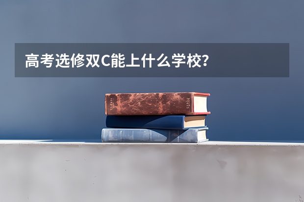 高考选修双C能上什么学校？