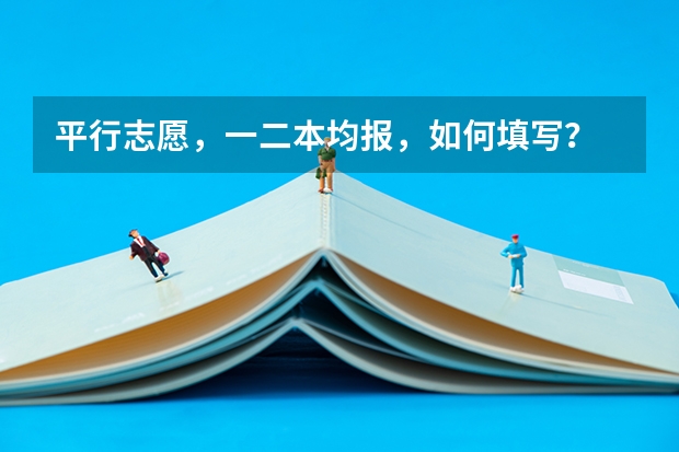 平行志愿,一二本均报,如何填写?