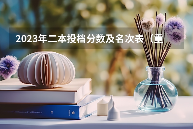 2023年二本投档分数及名次表（重庆民办二本大学排名榜及分数线）