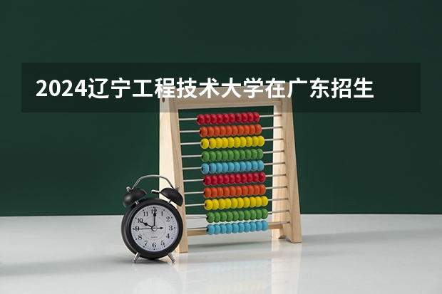 2024辽宁工程技术大学在广东招生计划一览表