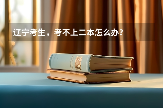 辽宁考生，考不上二本怎么办？
