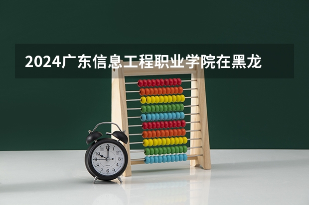 2024广东信息工程职业学院在黑龙江招生计划一览表