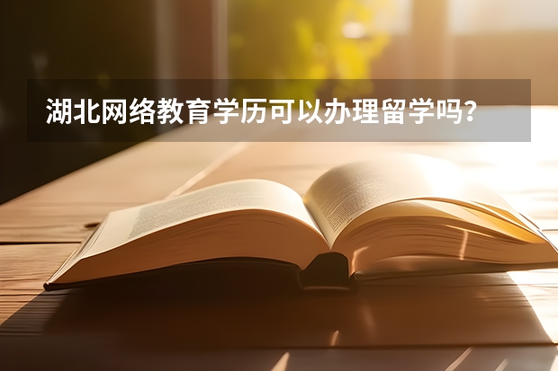湖北网络教育学历可以办理留学吗？