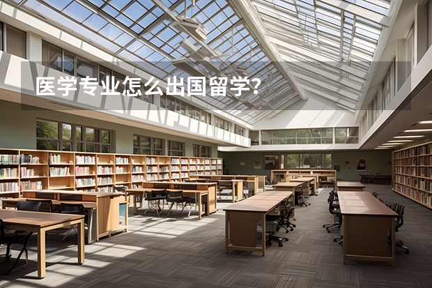 医学专业怎么出国留学？