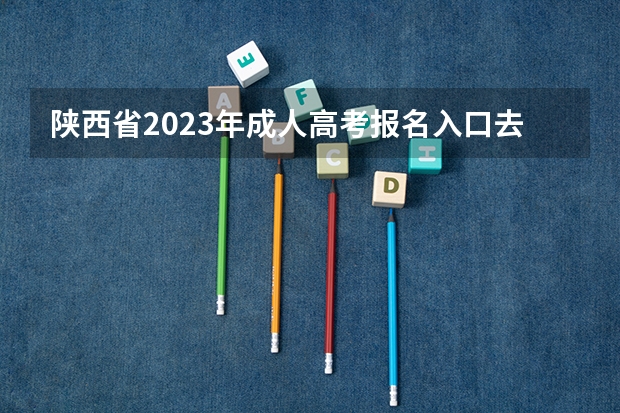 陕西省2023年成人高考报名入口去哪里？