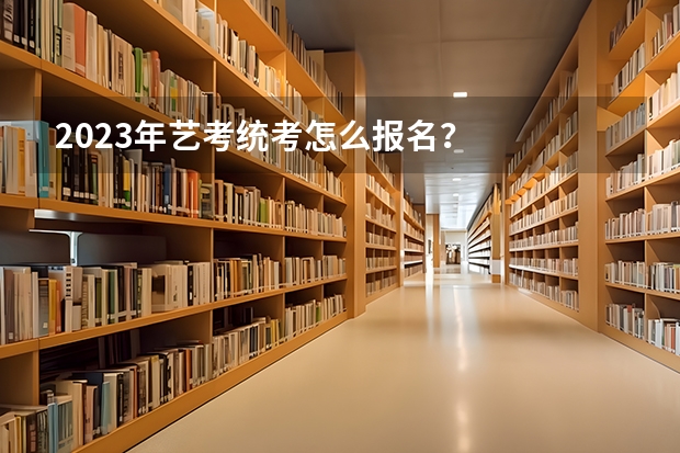 2023年艺考统考怎么报名？