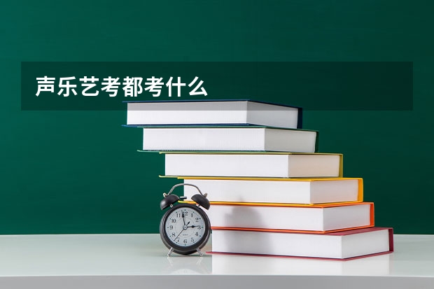 声乐艺考都考什么