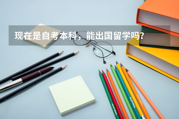 现在是自考本科,能出国留学吗?