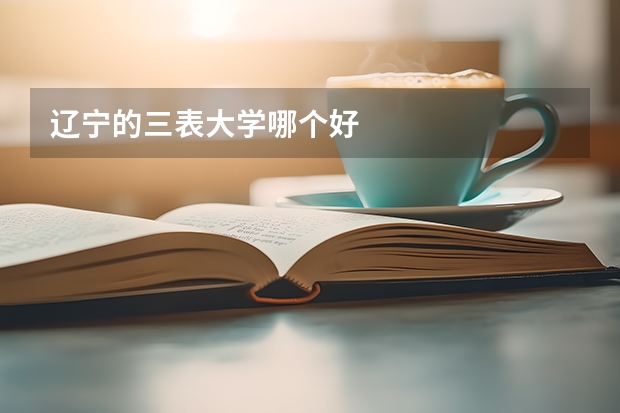 辽宁的三表大学哪个好