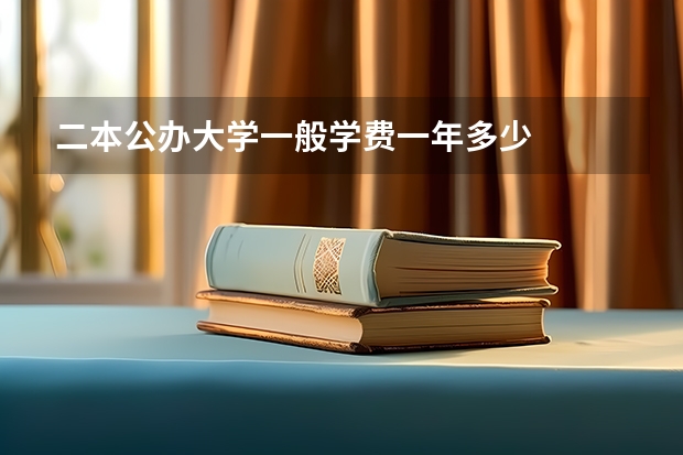 二本公办大学一般学费一年多少