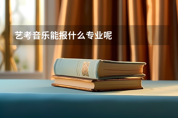 艺考音乐能报什么专业呢