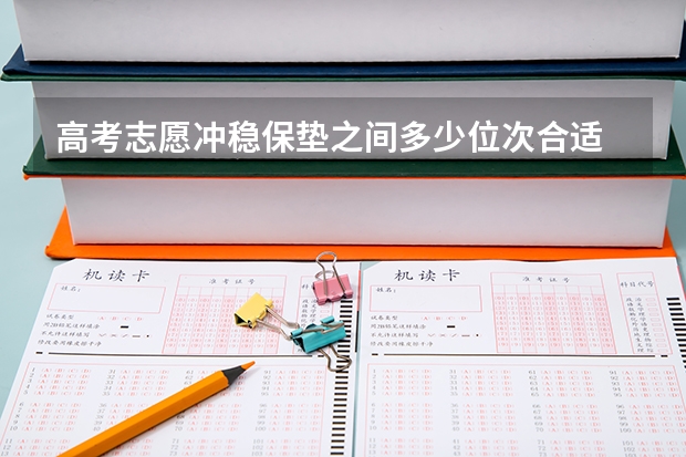 高考志愿冲稳保垫之间多少位次合适