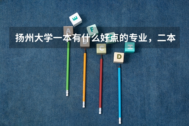 扬州大学一本有什么好点的专业，二本呢？