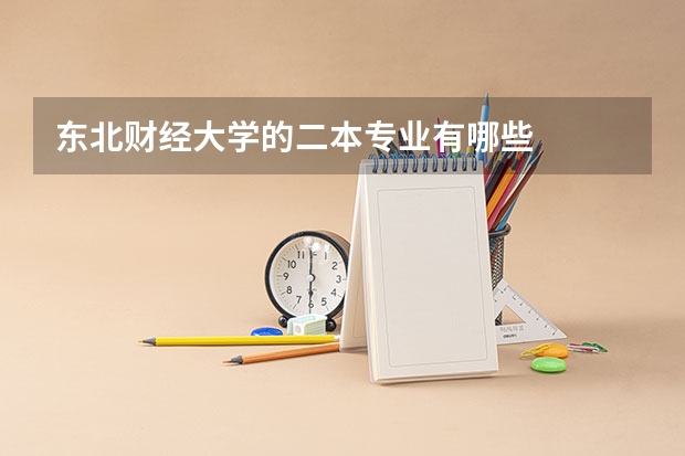 东北财经大学的二本专业有哪些